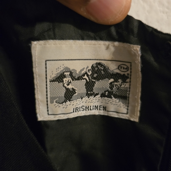 Nikki Valentine Womens Dress Black Sz 8 Irish Linen Embroidered Beaded  Boho Art - Picture 6 of 15